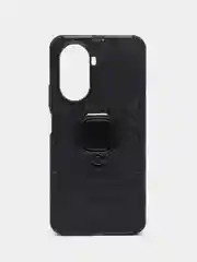 Черный чехол противоударный с кольцом на Huawei Nova 10 SE (Хуавей Нова 10 СЕ)