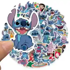 Стикеры Стич, 50шт (наклейки, мультфильм)