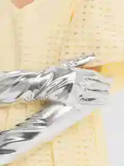 Серебряный перчатки детские, на выпускной, бал, вечеринку