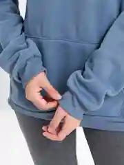 Голубой худи оверсайз, утеплённое, толстовка с капюшоном