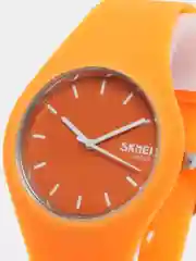 Оранжевый женские наручные часы Skmei 9068 в подарочной упаковке