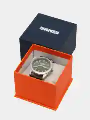 Зеленый мужские наручные часы Skmei 9112 с календарем в подарочной упаковке