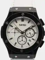 Белый мужские наручные часы Skmei 9157 в подарочной упаковке