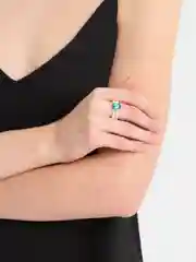 Кольцо женское из искусственного жемчуга, безразмерное с кристаллом Swarovski