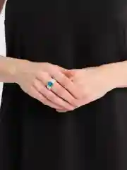 Кольцо женское из искусственного жемчуга, безразмерное с кристаллом Swarovski