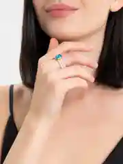 Кольцо женское из искусственного жемчуга, безразмерное с кристаллом Swarovski