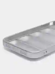 Серебряный чехол с логотипом The North Face, на iPhone (Айфон) 11, 13, 14, 15, 7, 8 Plus, XXS, XR, 12 Pro Max, Plus