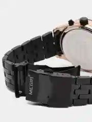 Хром мужские наручные часы Megir MS2154G, с хронографом, в подарочной упаковке