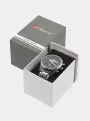 Угольный мужские наручные часы Curren 8352 с хронографом в подарочной упаковке