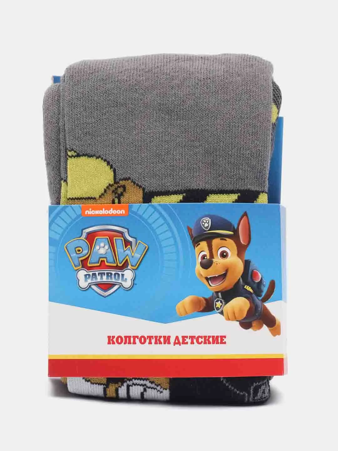 Колготки PAW PATROL Крепыш, цвет серый, 98-104 см