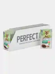 Влажный корм Perfect Fit Immunity для иммунитета кошек говядина в желе, семена льна 28x75г