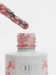 Кораллово-розовый гель-лак для ногтей, с блестками, блестки-шестигранники, OBP Diamond