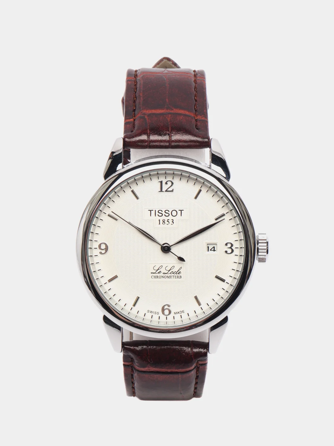 Коричневый часы наручные, механические, Tissot