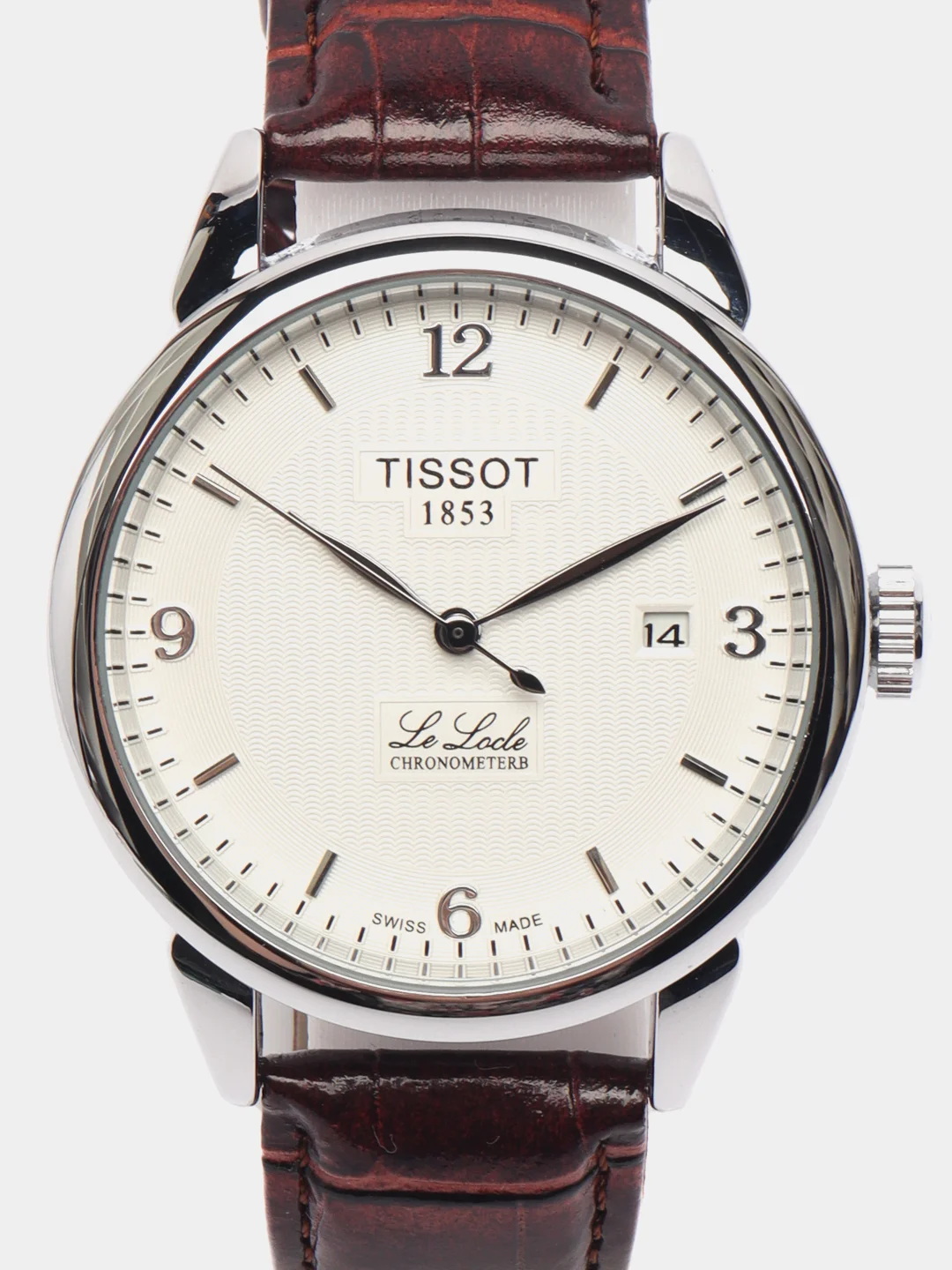 Коричневый часы наручные, механические, Tissot
