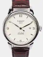 Коричневый часы наручные, механические, Tissot