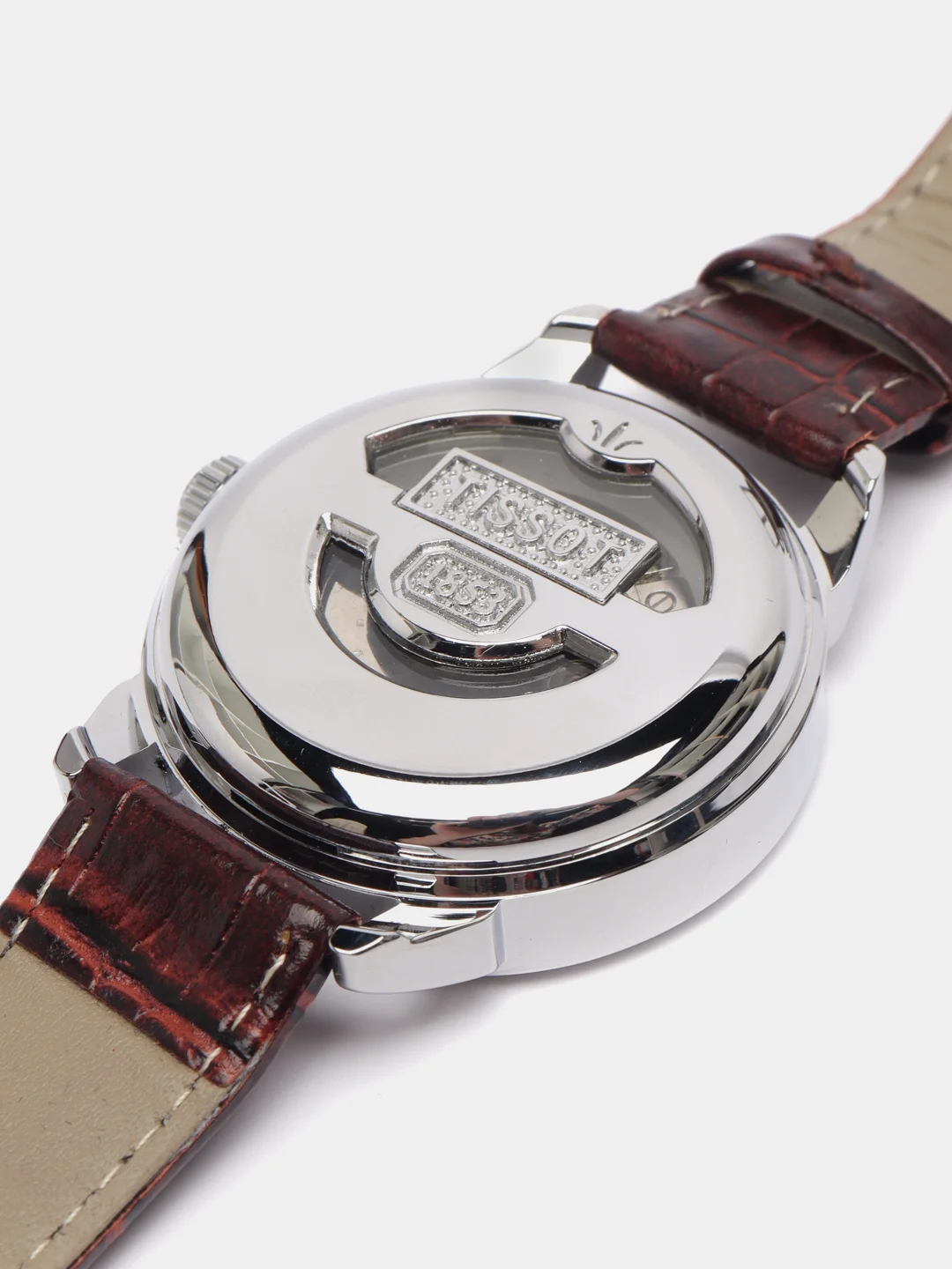 Коричневый часы наручные, механические, Tissot