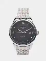 Серебряный часы наручные, механические, Tissot