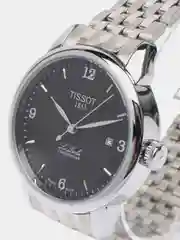 Серебряный часы наручные, механические, Tissot