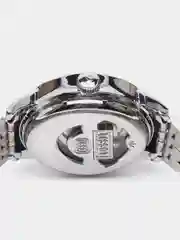Серебряный часы наручные, механические, Tissot