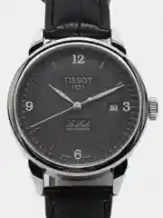 Серый металлик часы наручные, механические, Tissot