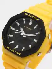 Желтый наручные военные часы G-Shock, электронные, мужские