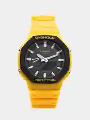 Желтый наручные военные часы G-Shock, электронные, мужские