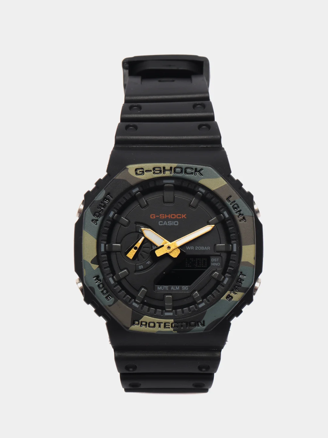Оливковый наручные военные часы G-Shock, электронные, мужские