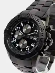 Черный мужские наручные часы Megir MS2030G, с хронографом, в подарочной упаковке