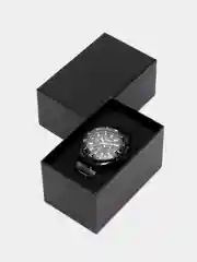Черный мужские наручные часы Megir MS2064G, с хронографом, в подарочной упаковке