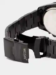 Черный мужские наручные часы Megir MS2064G, с хронографом, в подарочной упаковке