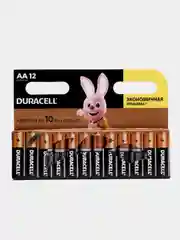 Батарейки DURACELL "Дюраселл", щелочные, пальчиковые АА, 12 штук