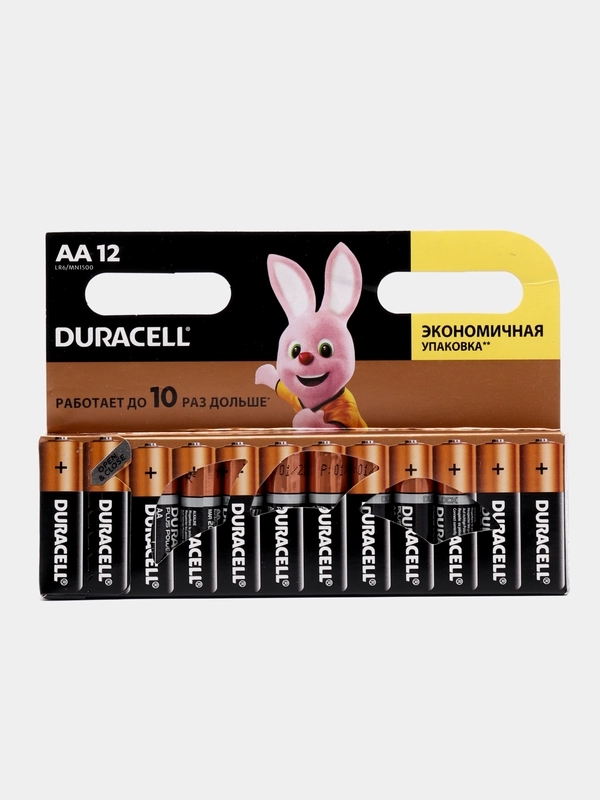 Батарейки DURACELL "Дюраселл", щелочные, пальчиковые АА, 12 штук