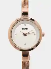 Бронзовый женские наручные часы Skmei 1390 в подарочной упаковке
