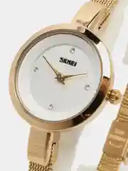Золотой женские наручные часы Skmei 1390 в подарочной упаковке