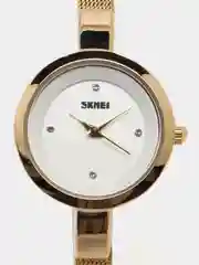 Золотой женские наручные часы Skmei 1390 в подарочной упаковке