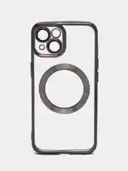 Черный чехол MagSafe iPhone 11, 12, 13, 14, 15 Pro Max / Plus, айфон, прозрачный, магнитный, про