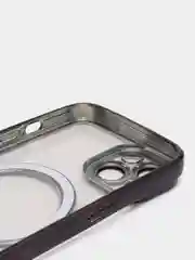Черный чехол MagSafe iPhone 11, 12, 13, 14, 15 Pro Max / Plus, айфон, прозрачный, магнитный, про