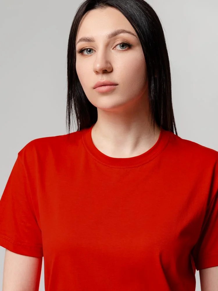 Красный футболка унисекс, мужская, женская T-Bolka 160, красная
