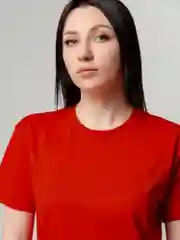 Красный футболка унисекс, мужская, женская T-Bolka 160, красная