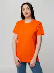 Оранжевый футболка унисекс, мужская, женская T-Bolka 160, оранжевая