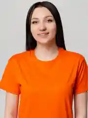 Оранжевый футболка унисекс, мужская, женская T-Bolka 160, оранжевая
