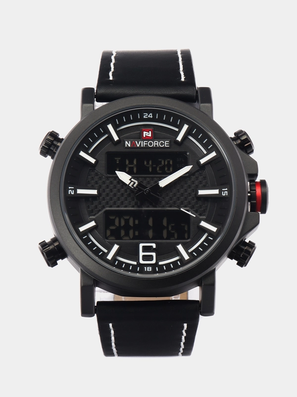 Мужские наручные часы Naviforce NF 9135 с календарём, в подарочной упаковке