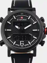 Красный мужские наручные часы Naviforce NF 9135 с календарём, в подарочной упаковке
