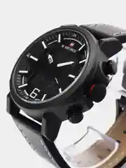 Красный мужские наручные часы Naviforce NF 9135 с календарём, в подарочной упаковке