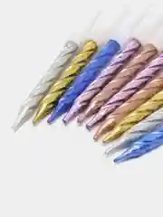 Разноцветный свечки для торта, 10 штук