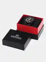 Коричневый мужские наручные часы Naviforce NF9197L с хронографом, в подарочной упаковке
