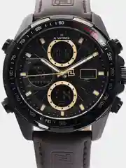 Коричневый мужские наручные часы Naviforce NF9197L с хронографом, в подарочной упаковке