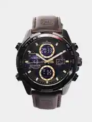 Коричневый мужские наручные часы Naviforce NF9197L с хронографом, в подарочной упаковке