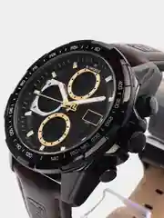 Коричневый мужские наручные часы Naviforce NF9197L с хронографом, в подарочной упаковке