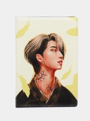 Обложка чехол на паспорт Хан Джинсон Стрэй Кидс (Han Jisung Stray kids)